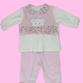 Baby girl two-piece chenille set