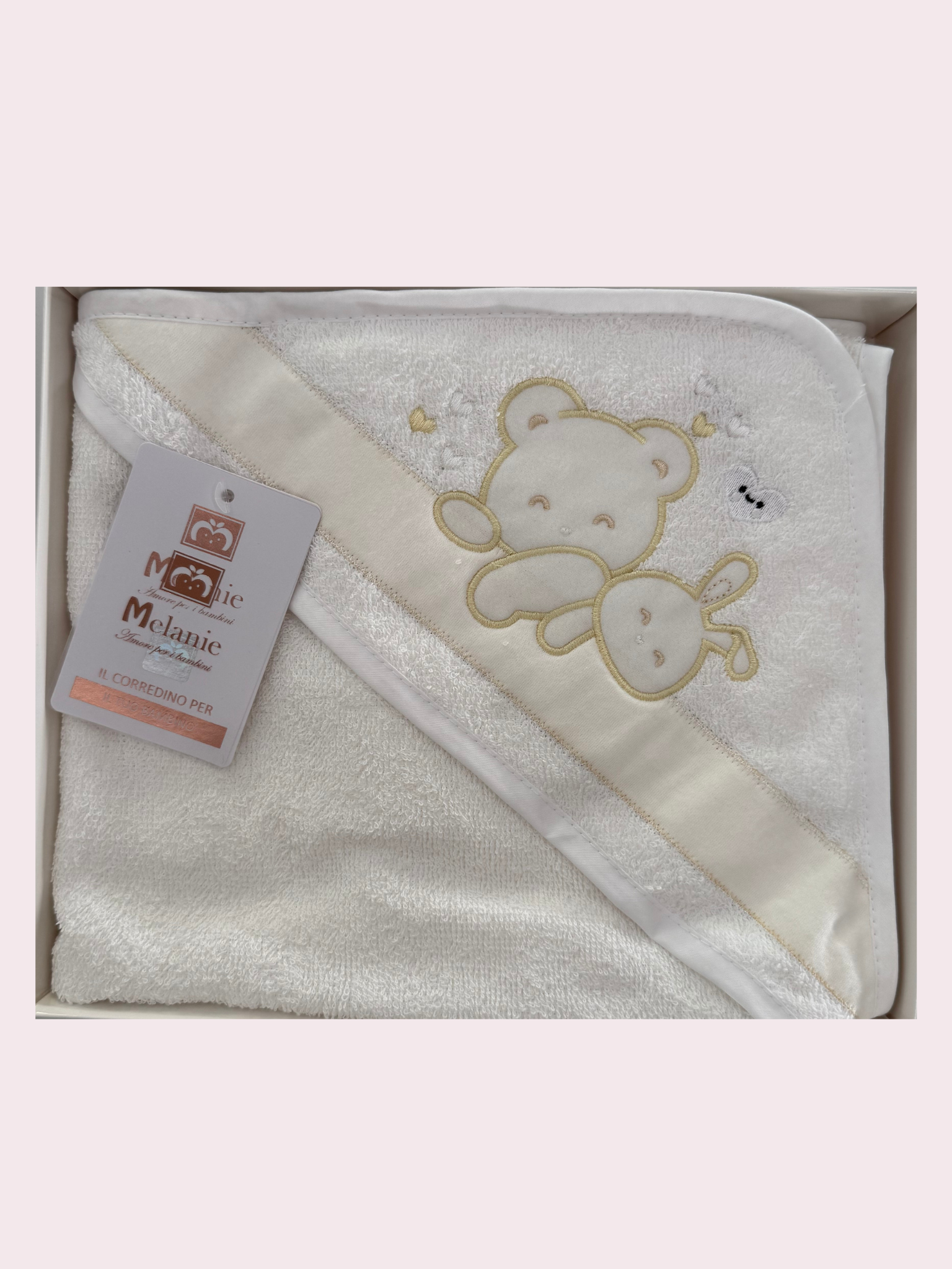 Accappatoio quadrato in spugna 0M+