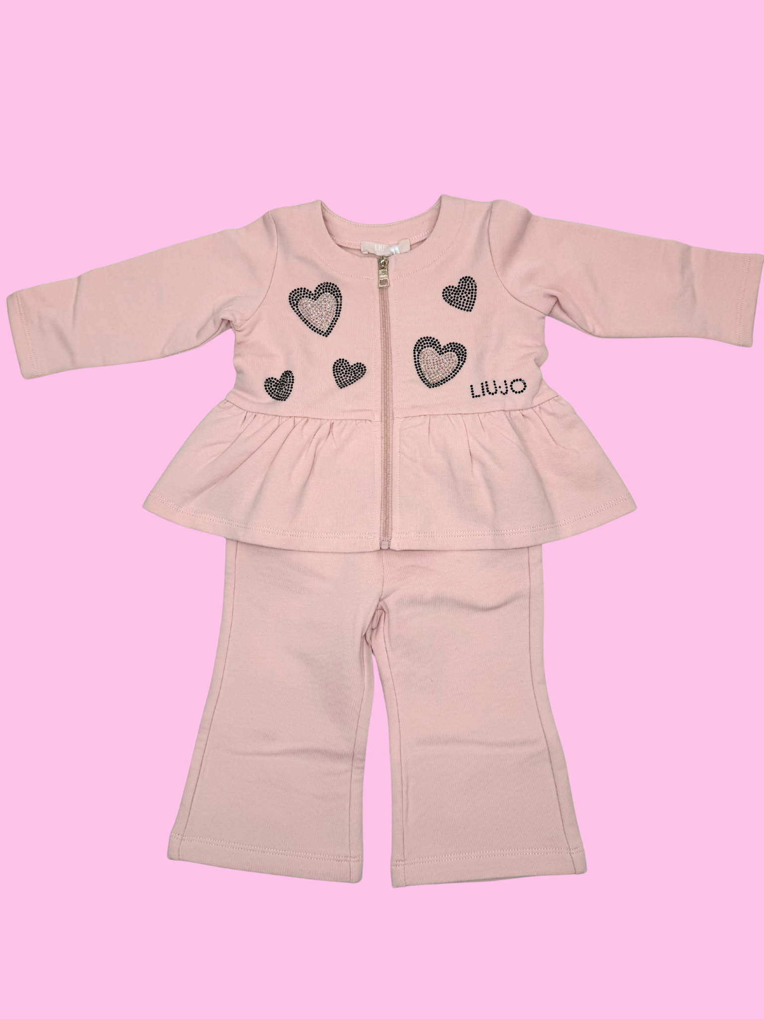 Tuta neonata Liu-Jo con strass