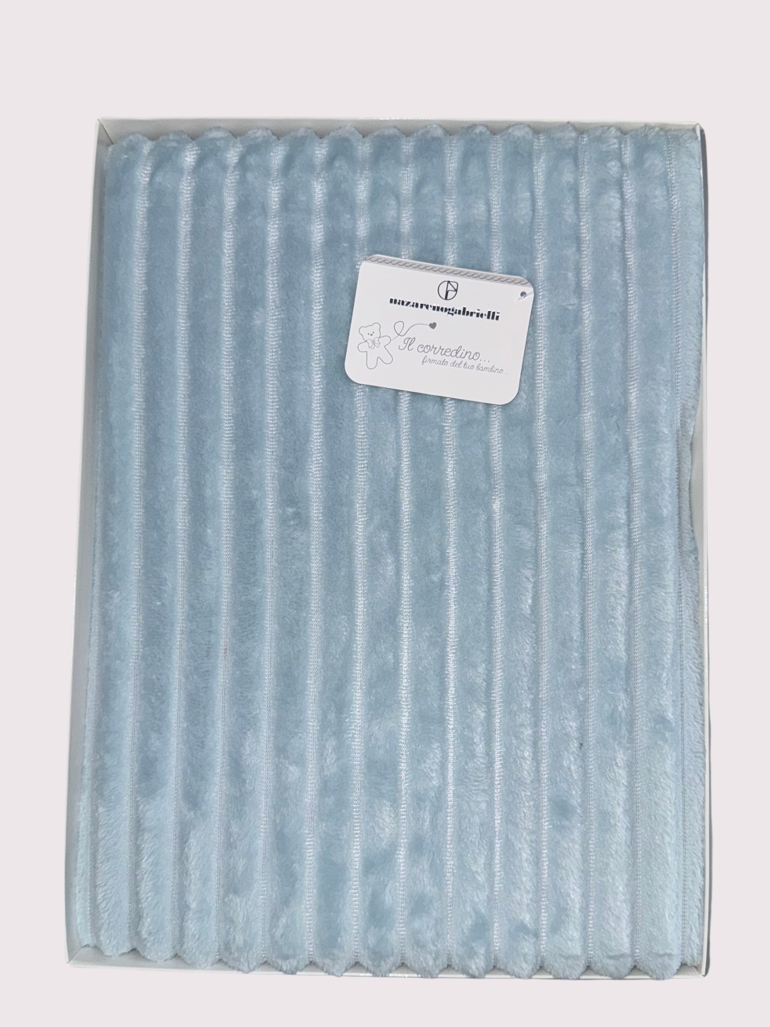 Coperta in ciniglia per lettino