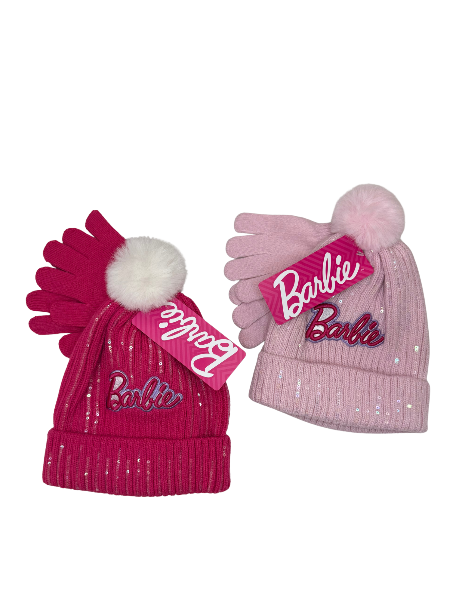 BARBIE hat and gloves set
