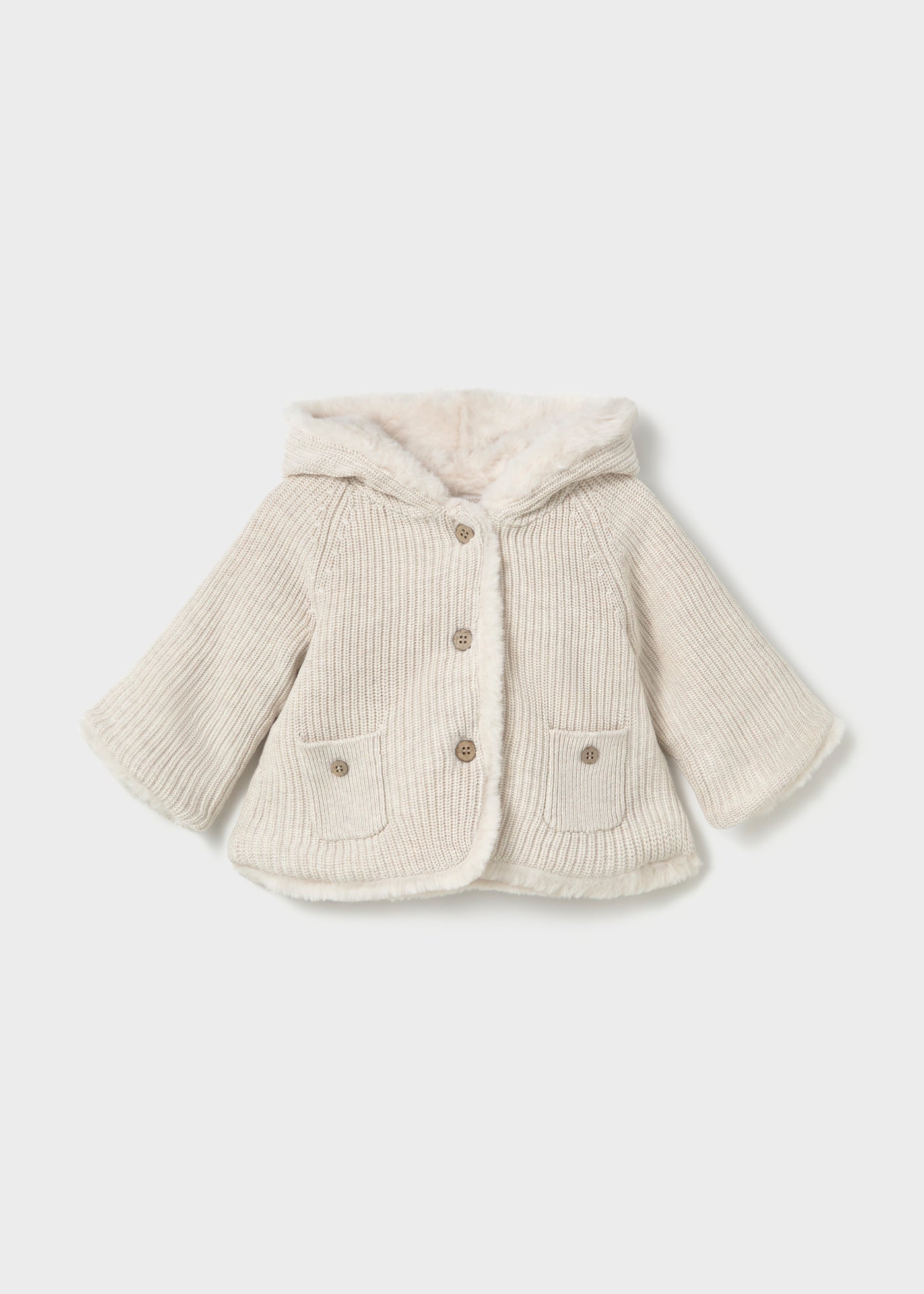 Cappotto con pelliccia neonata - Mayoral