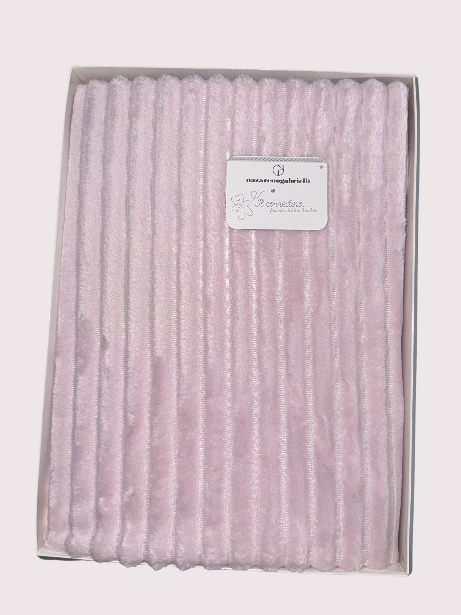 Coperta in ciniglia per lettino