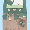 Set prima nascita neonato in cotone - HopHopla
