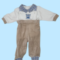 Salopette neonato in ciniglia