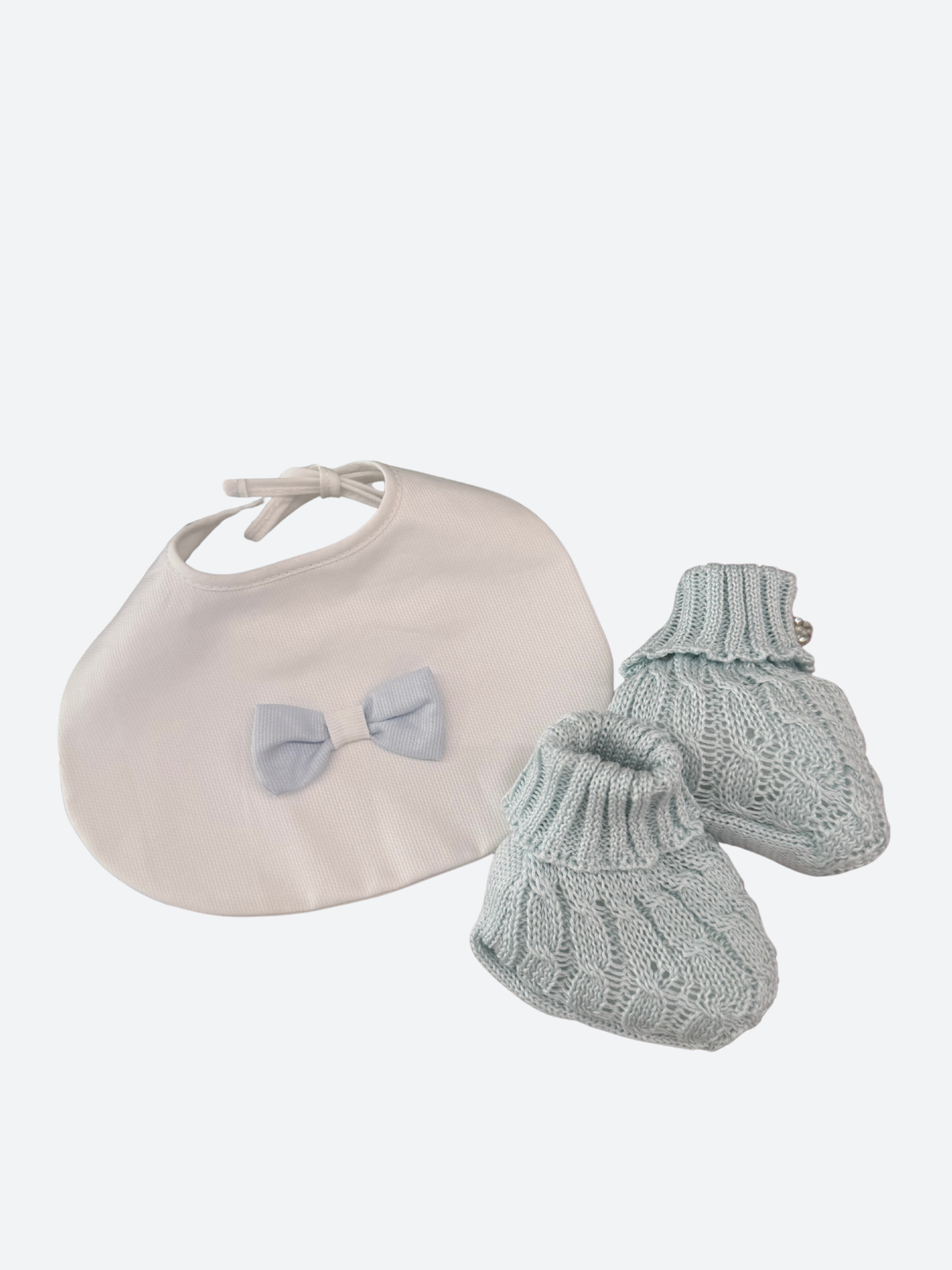 Newborn's first outfit set in cotton yarn - HopHopla