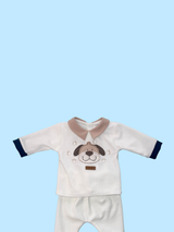 Completo neonato in ciniglia