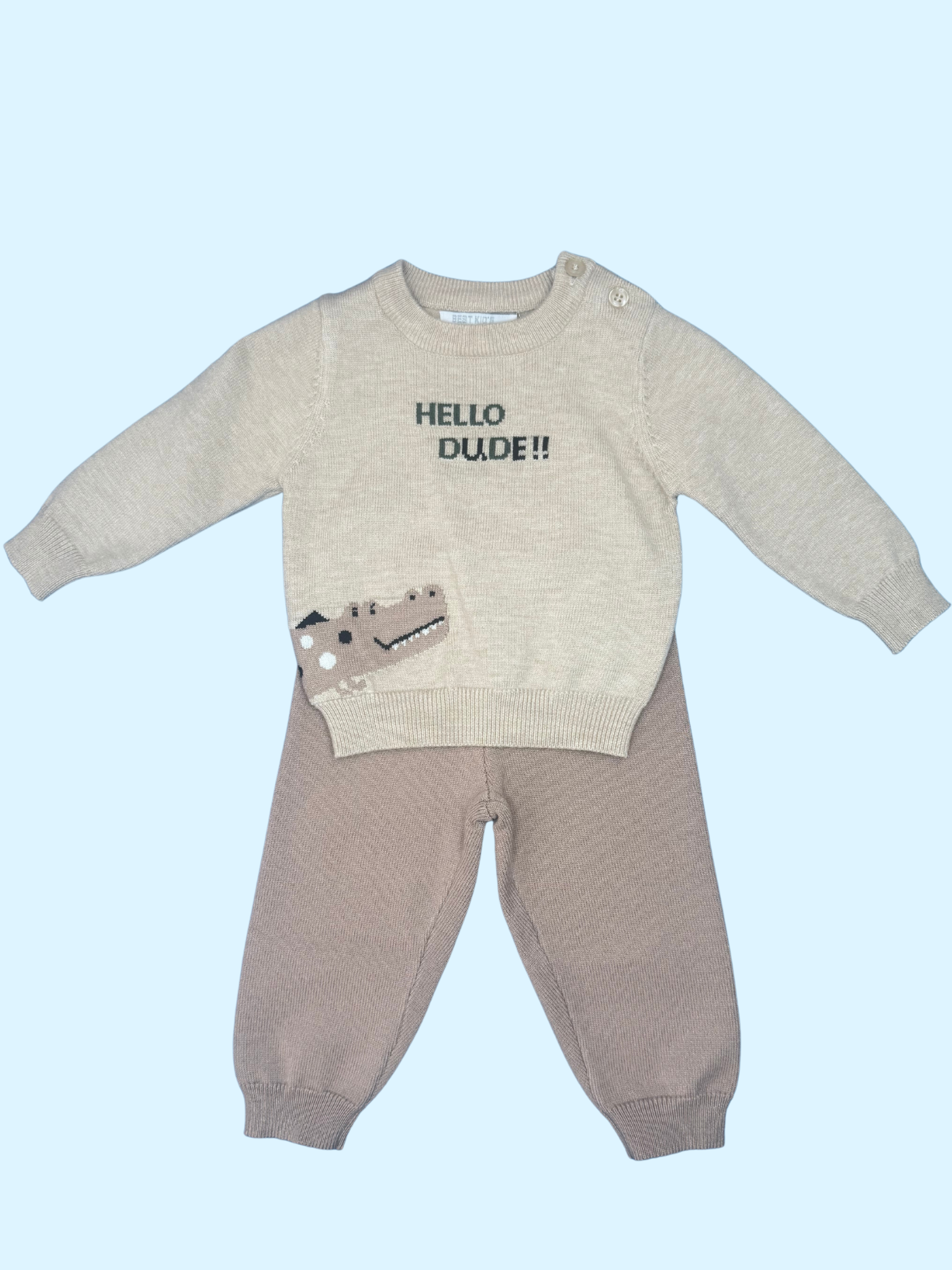 Knitted newborn set - 3/18 months