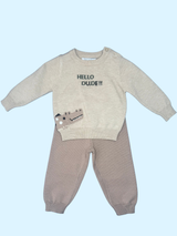 Completo neonato in maglia - 3/18 mesi