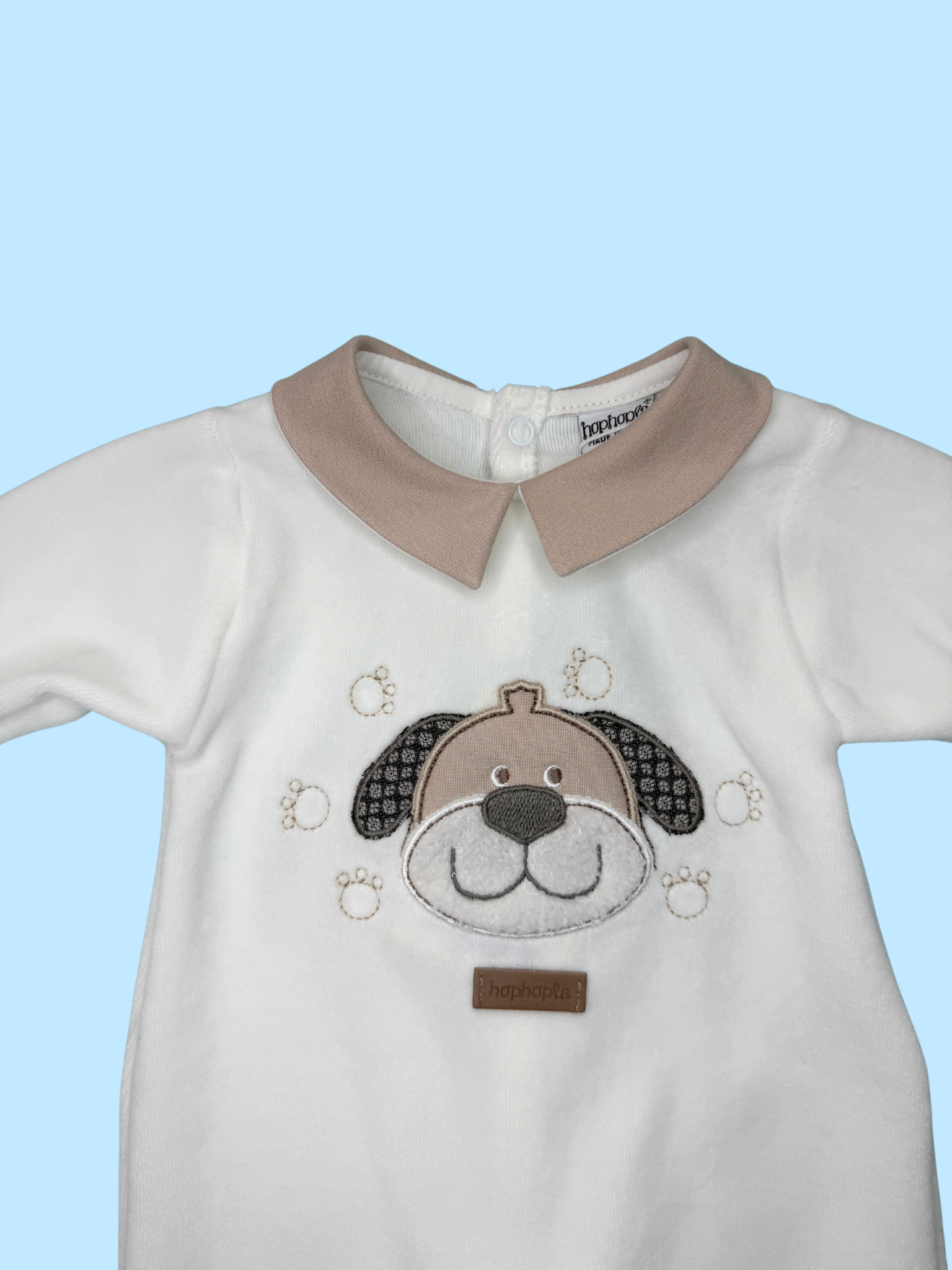 Tutina neonato in ciniglia - HopHopla