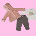 Completo con giacca neonata