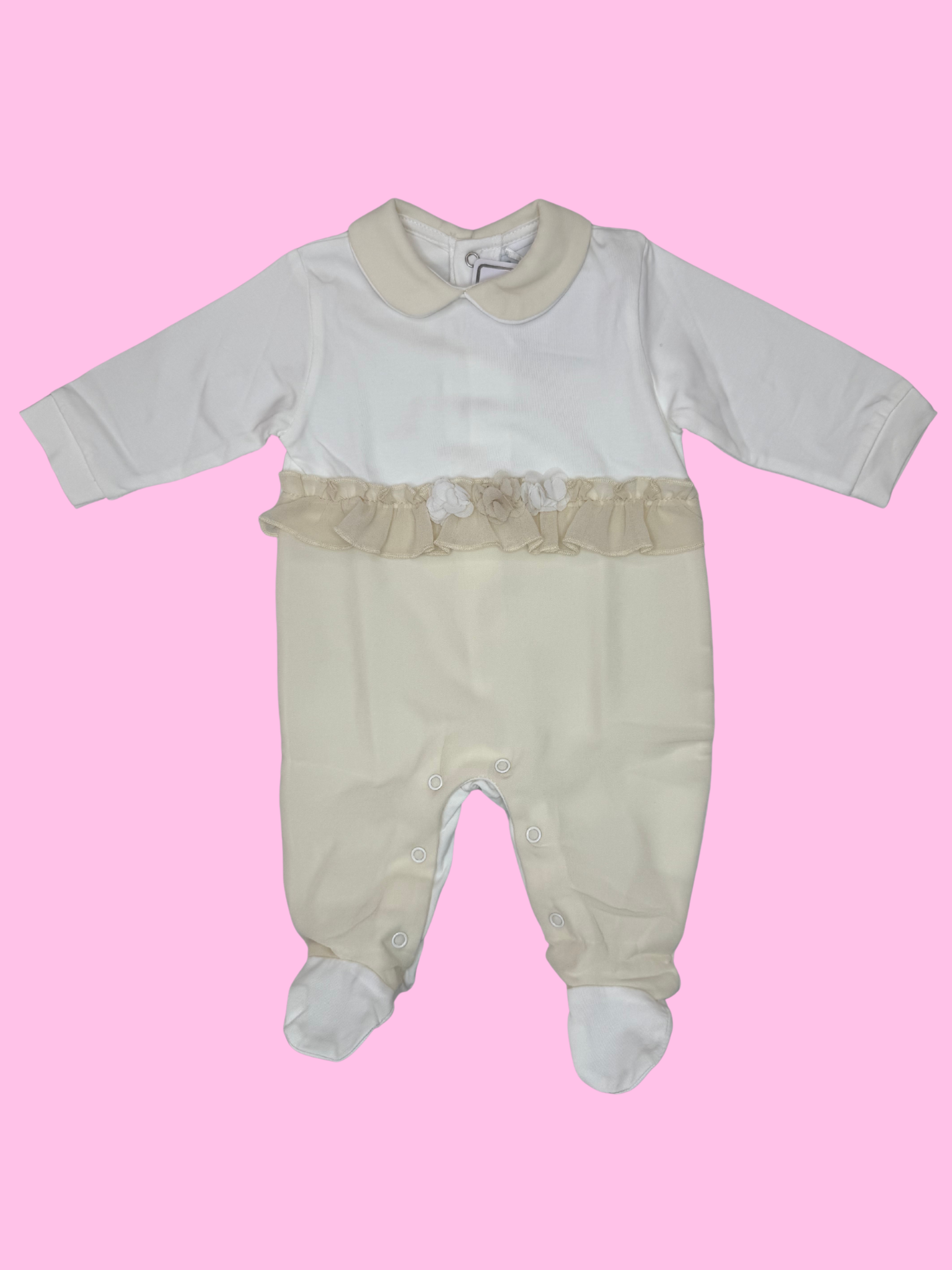 Elegant cotton babygrow