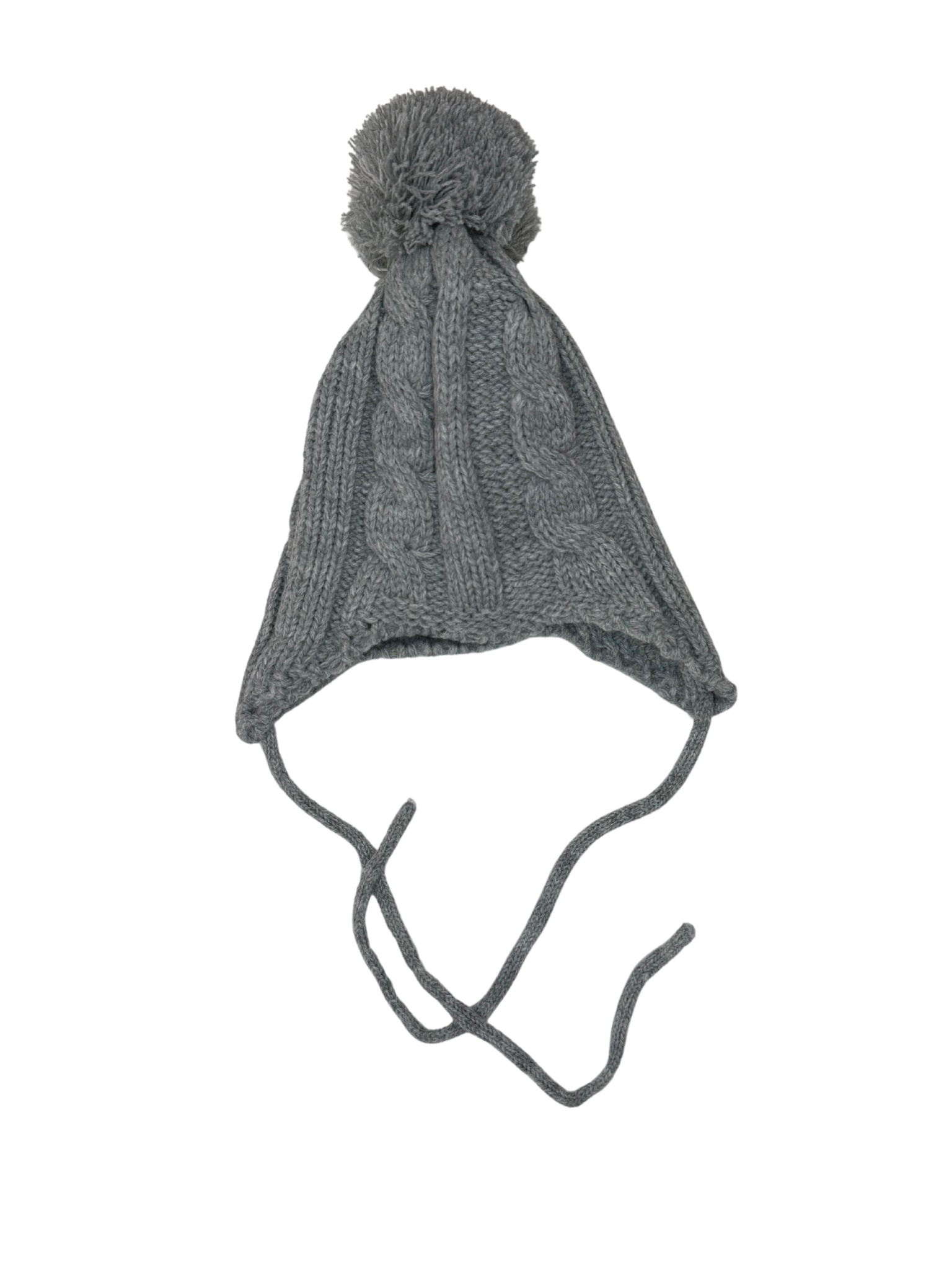 Berretto neonato con lacci