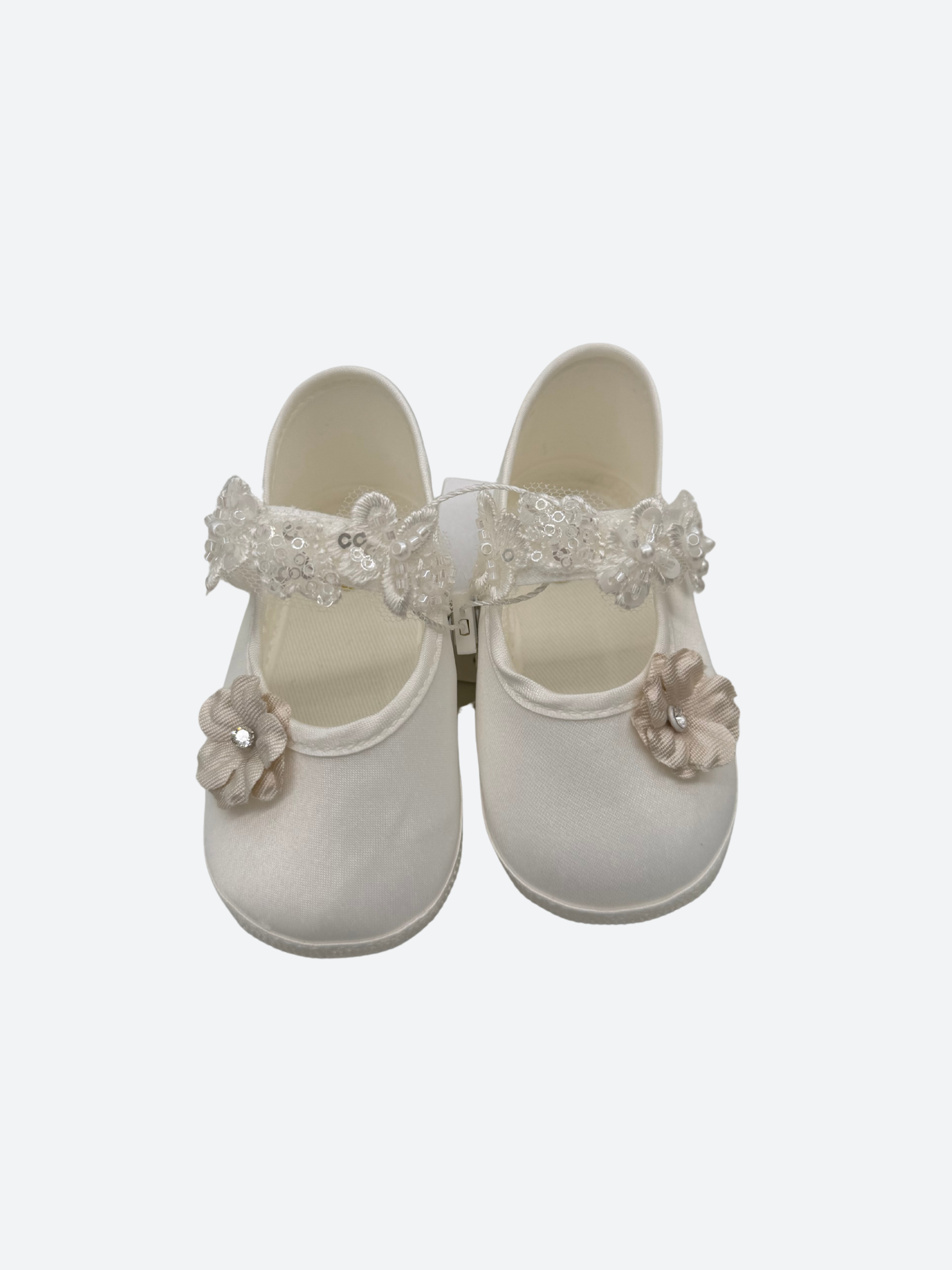 Scarpine battesimali "Alice" - Les Petits Enfants