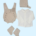 Knitted baby romper