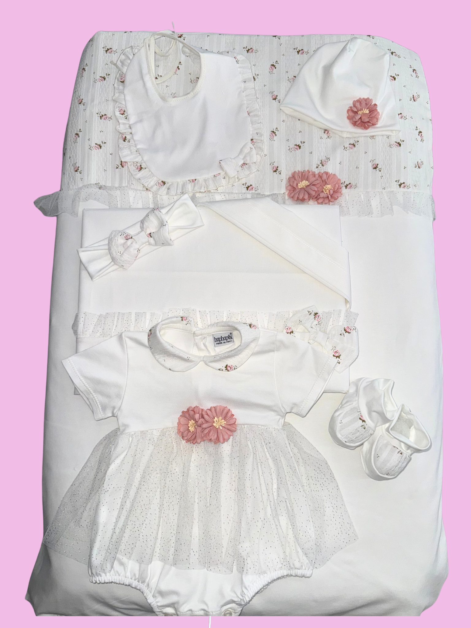 Set prima nascita neonata in cotone - HopHopla