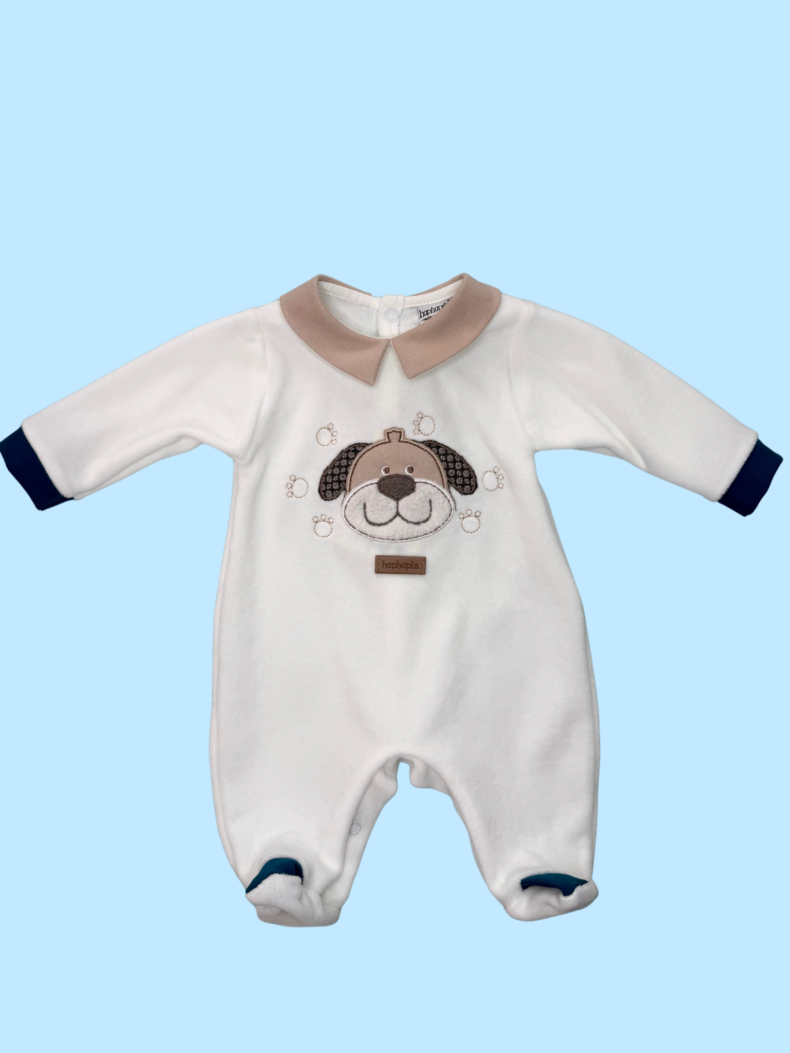 Tutina neonato in ciniglia - HopHopla