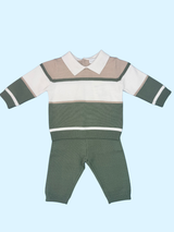 Completo neonato in maglia - 1/18 mesi