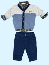 Completo elegante neonato - 3/18 mesi