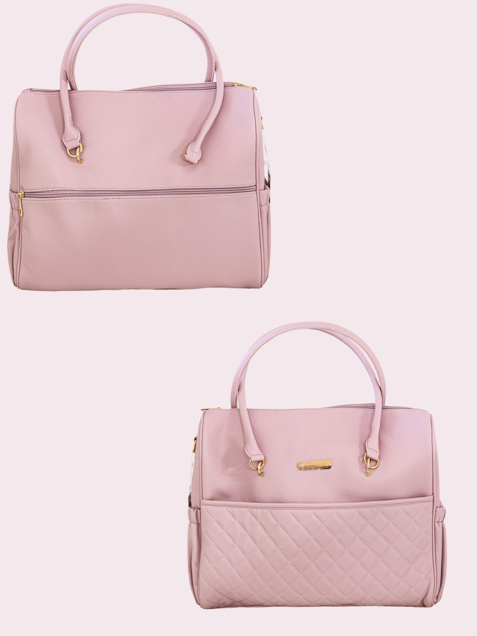 Borsone in ecopelle con set