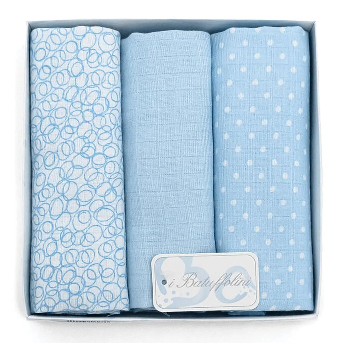 Set quadrati garza 100% cotone