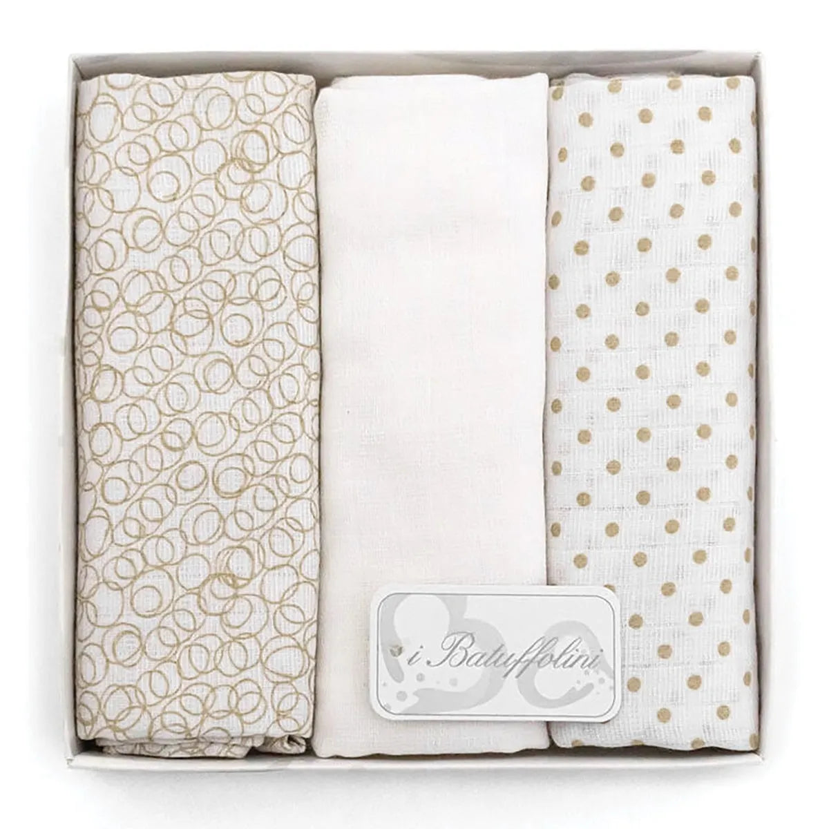 Set quadrati garza 100% cotone