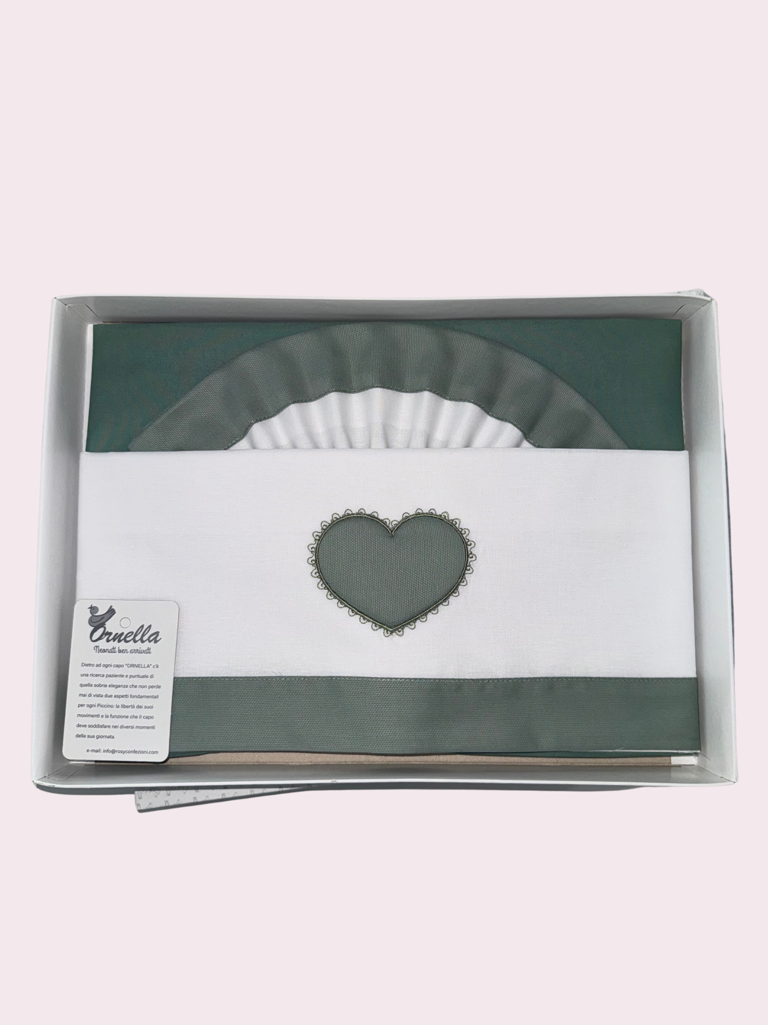 Composè lenzuola in cotone per carrozzina