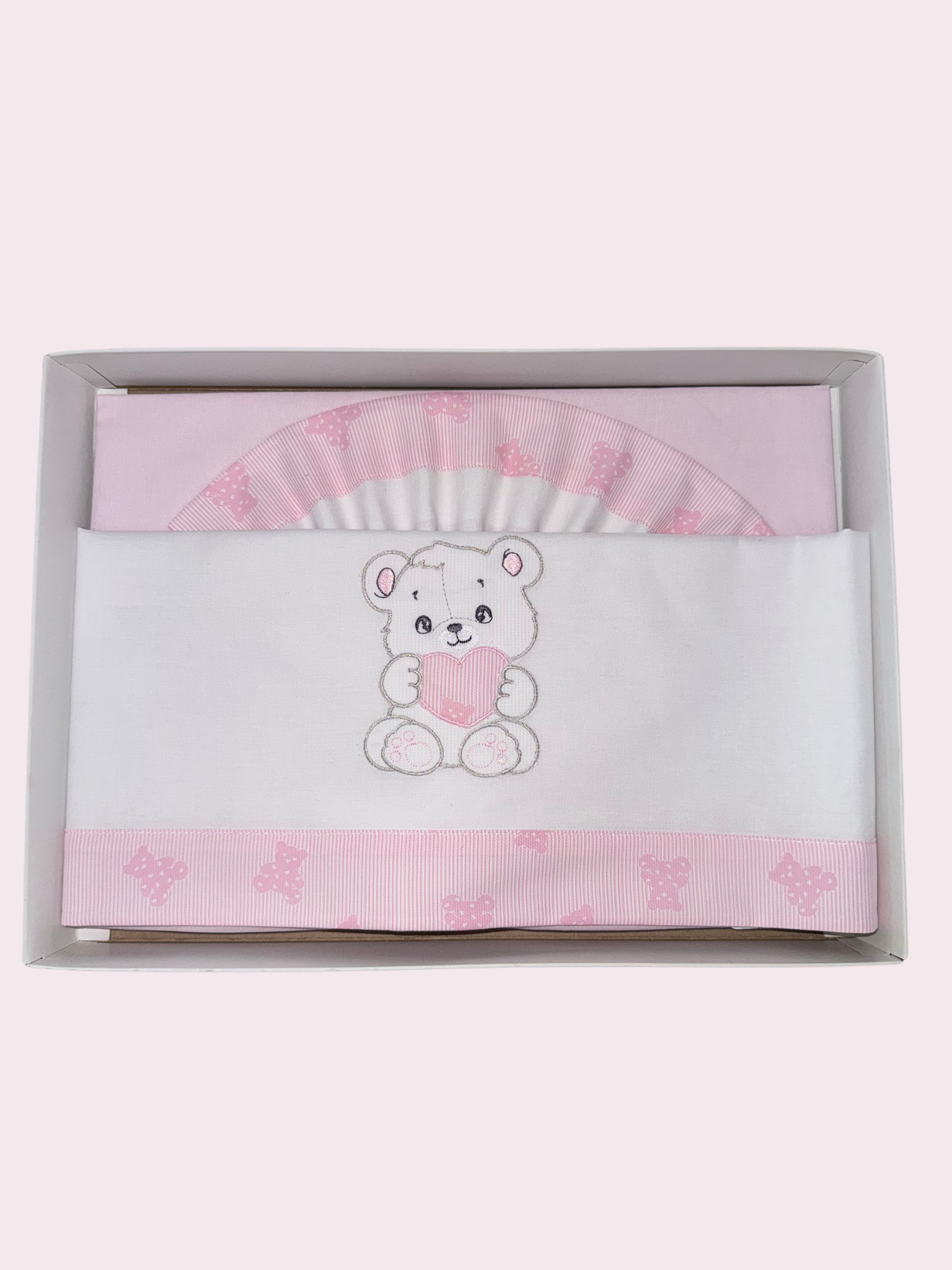 Composè lenzuola in cotone per carrozzina