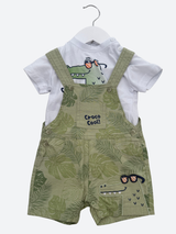 Salopette neonato con t-shirt