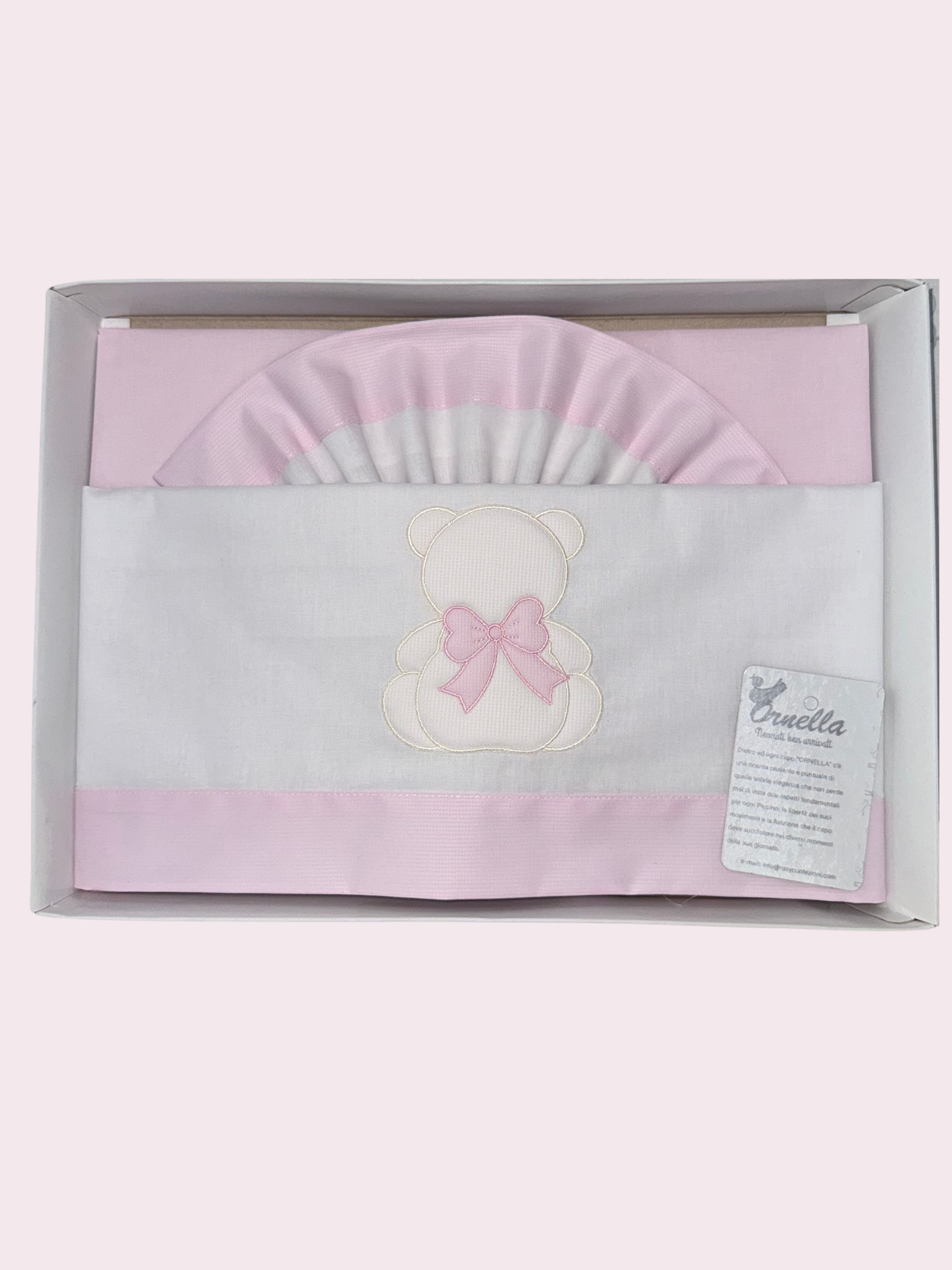 Composè lenzuola in cotone per carrozzina