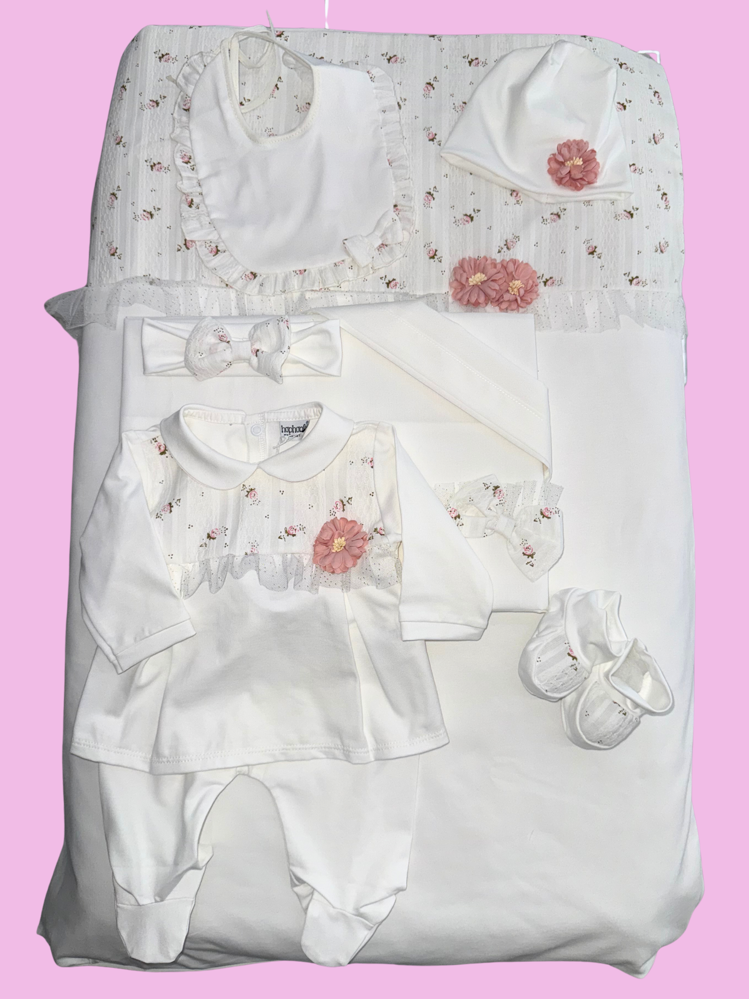 Set prima nascita neonata in cotone - HopHopla