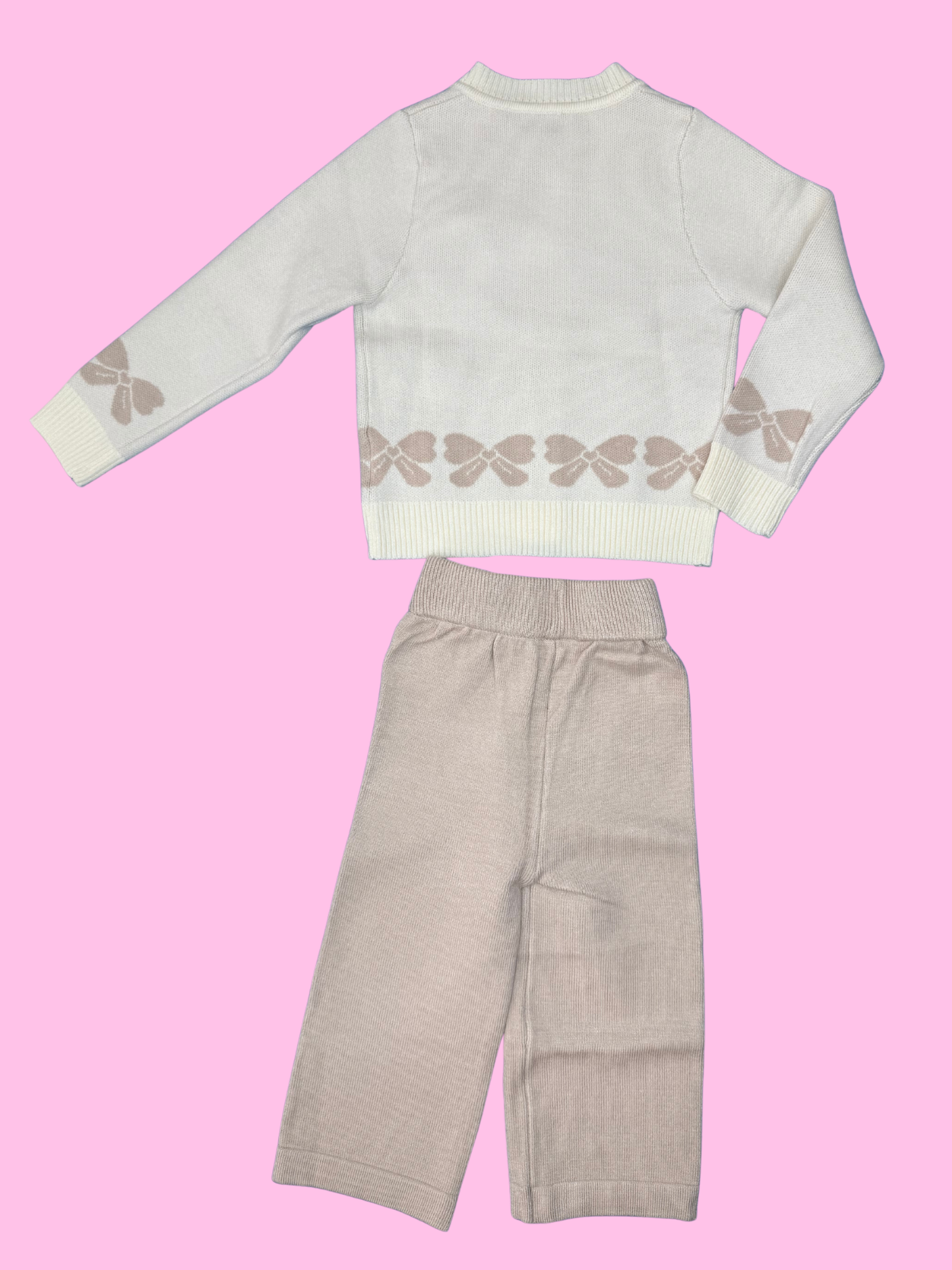 Completo in maglia neonata 12/36 mesi