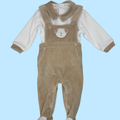 Salopette neonato in ciniglia