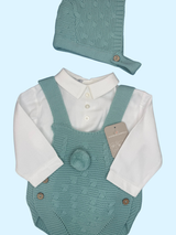Pagliaccetto neonato in maglia