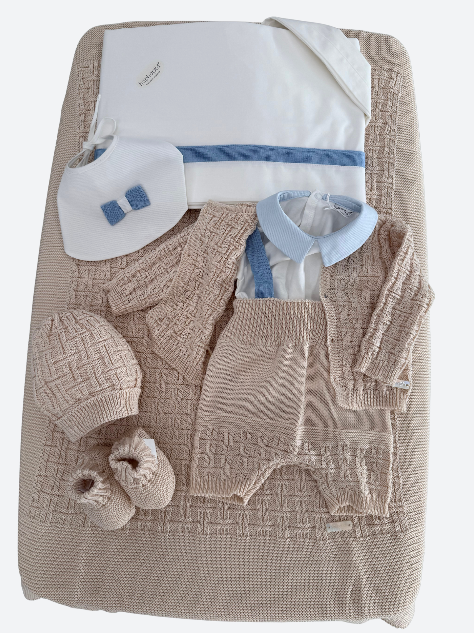 Set prima nascita neonato in filo di cotone - HopHopla