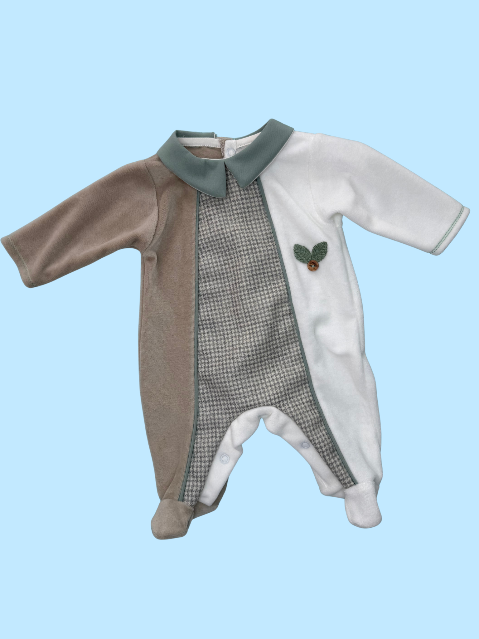 Tutina neonato in ciniglia - HopHopla