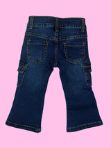 Pantaloni cargo a zampa neonata - 9/30 mesi