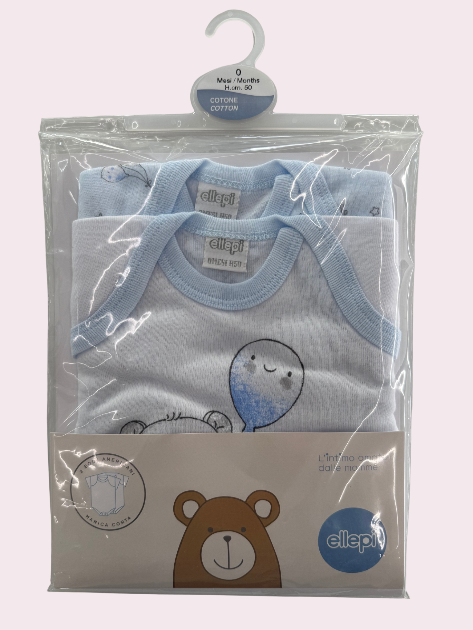 Body 100% cotone Bipack a manica corta