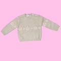 Baby girl's sweater with floral embroidery - 12/36 months