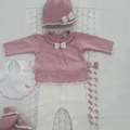 Set prima nascita neonata in lana - HopHopla
