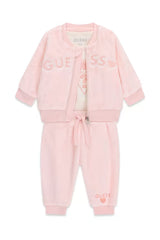 Completo 3 pezzi in ciniglia neonata - Guess