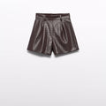 Shorts invernali in ecopelle bimba - Abel & Lula