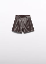 Shorts invernali in ecopelle bimba - Abel & Lula