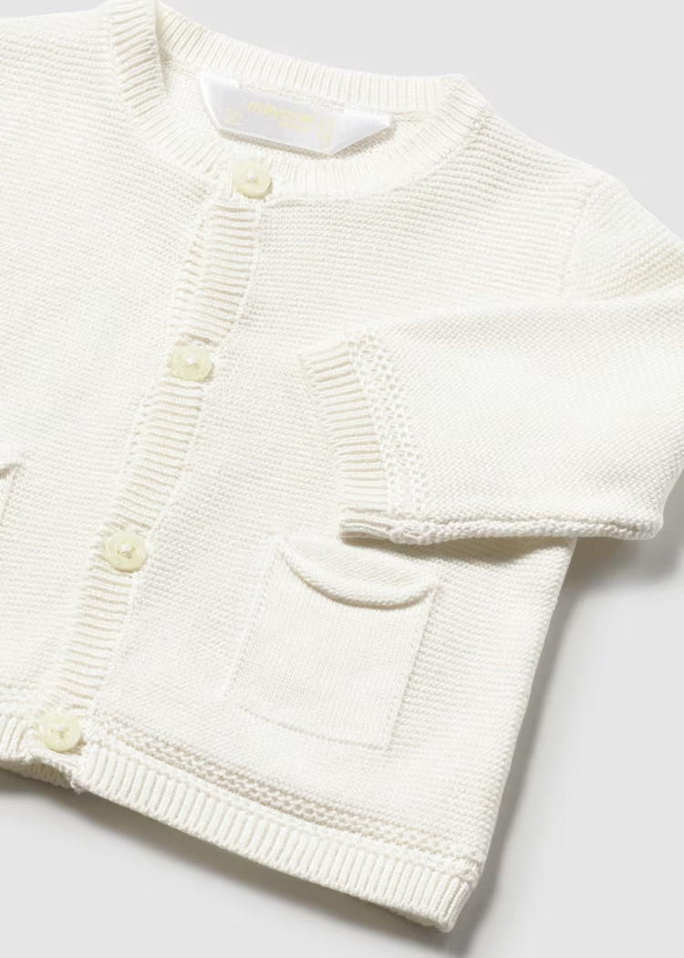 Cardigan neonato in cotone
