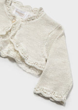 Cardigan elegante neonata in cotone