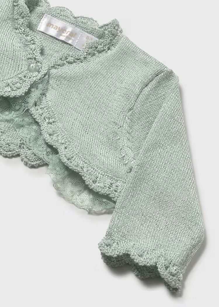Cardigan elegante neonata in cotone