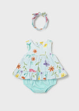 Completo tre pezzi neonata con fascia