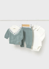 Completo tre pezzi neonato - Mayoral - 1/6 mesi