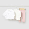 Completo primaverile in tricot neonata