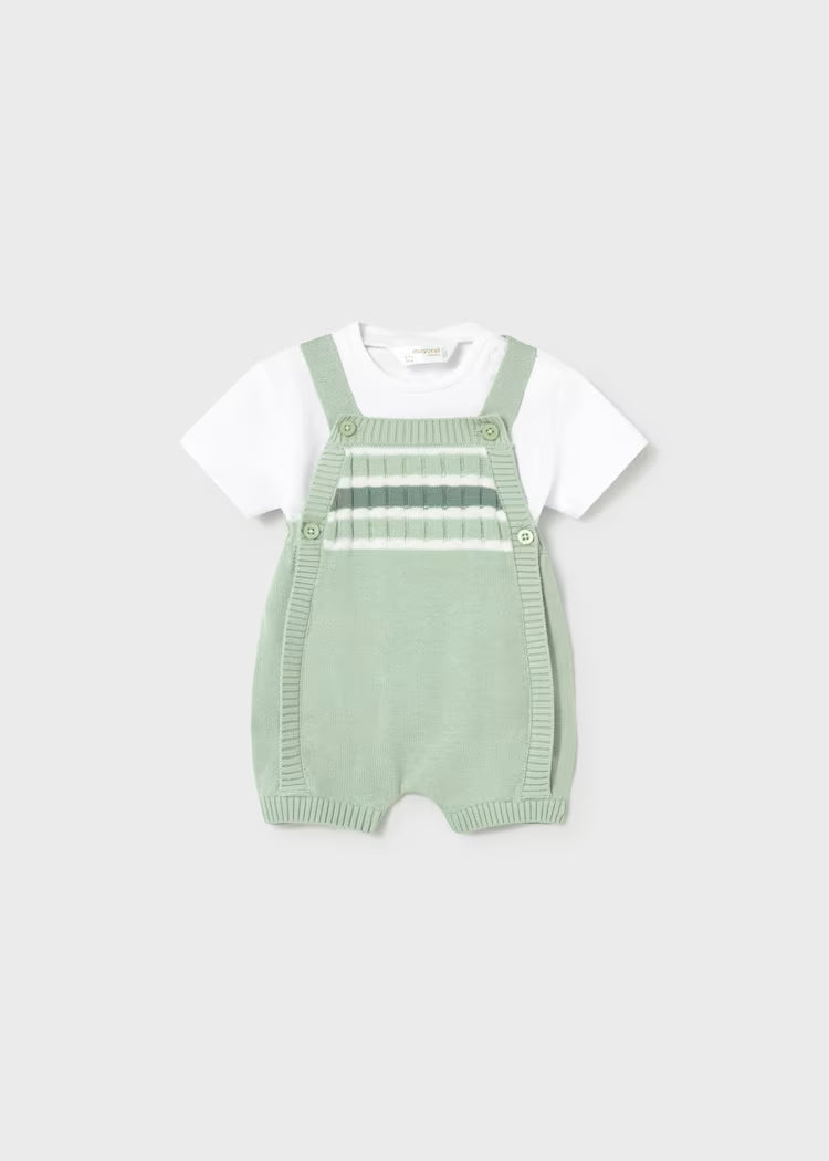 Knitted baby romper